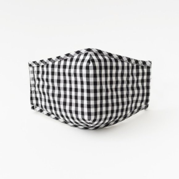 Gingham Reusable 3 Layers Filter Pocket Face Mask - Picture 6 of 9